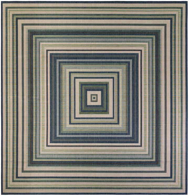12' x 12' Easy-Clean Baja Indoor / Outdoor Square Rug