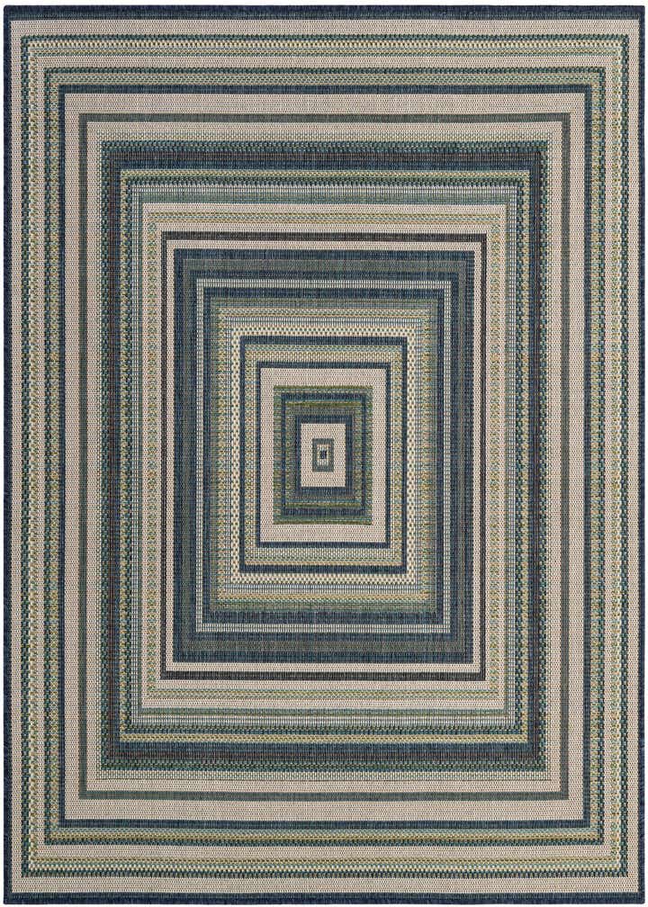 6' x 6' Easy-Clean Baja Indoor / Outdoor Square Rug