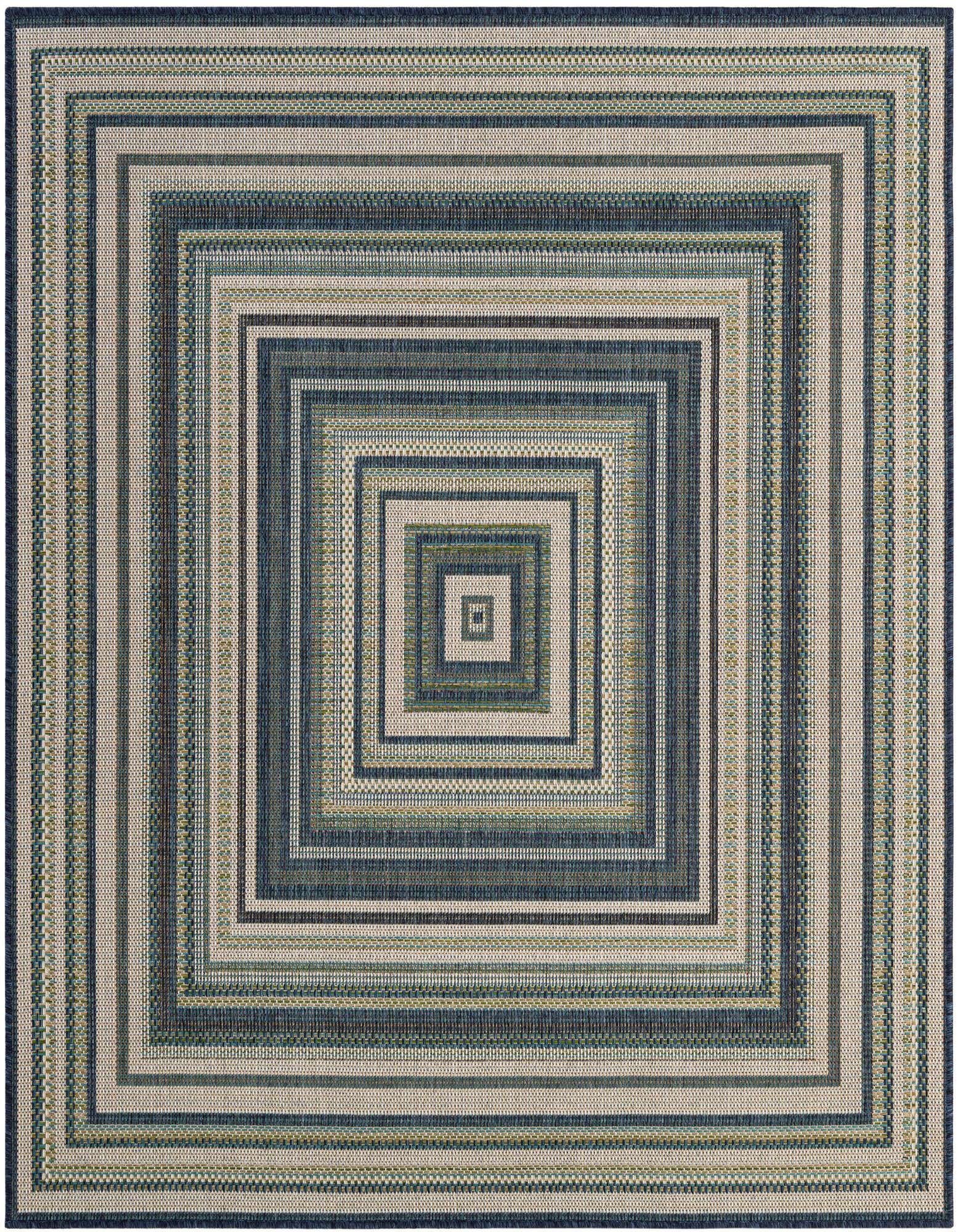 6' x 6' Easy-Clean Baja Indoor / Outdoor Square Rug