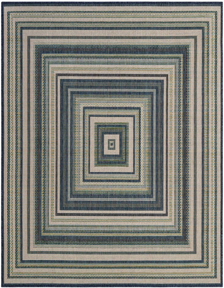 Detail image of 6' x 6' Easy-Clean Baja Indoor / Outdoor Square Rug