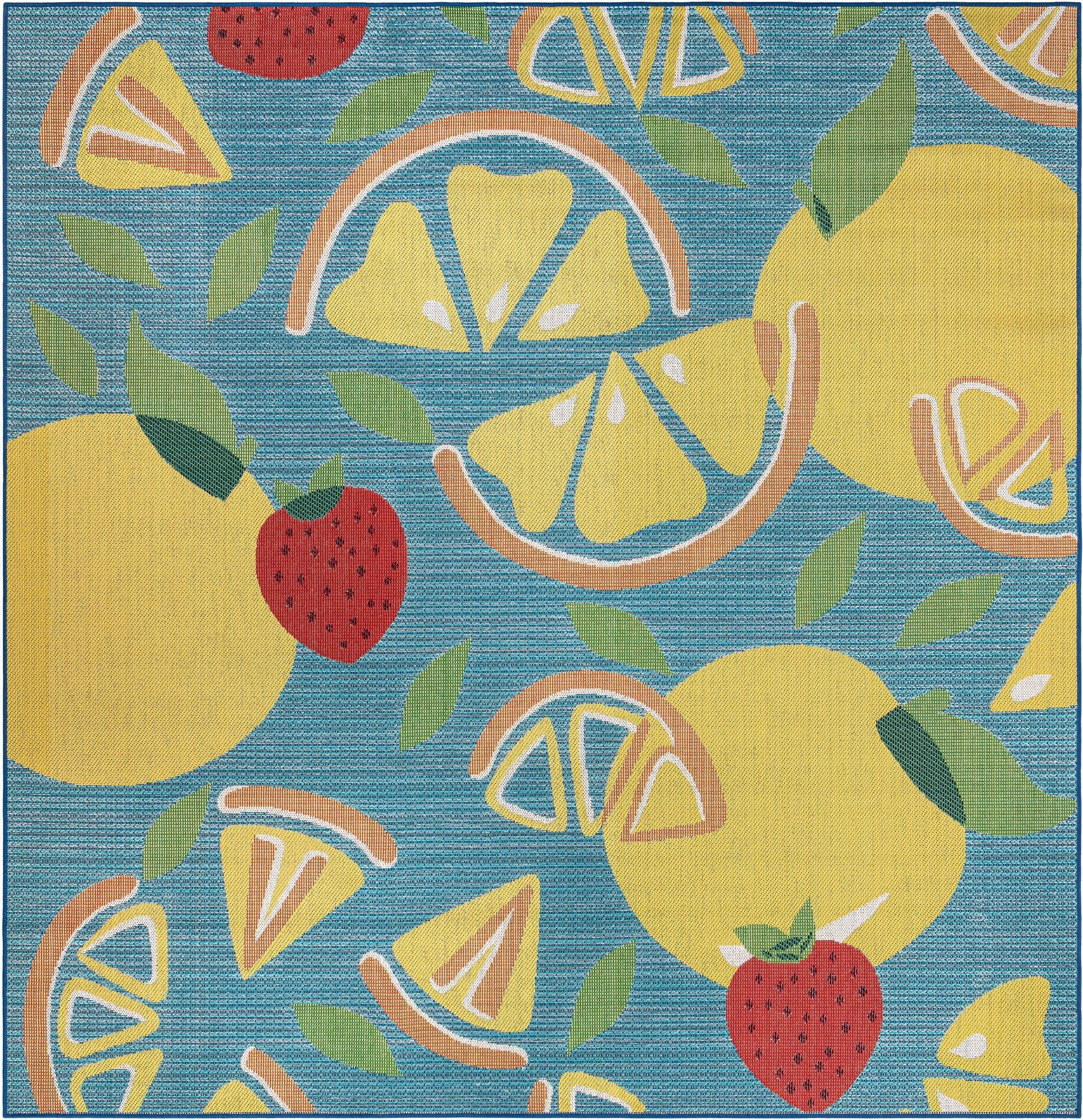 10' x 10'  Washable Baja Indoor / Outdoor Square Rug