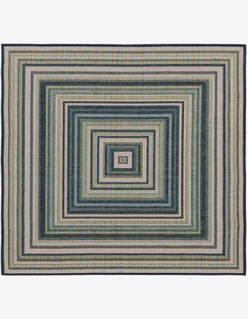 5' 3 x 5' 3 Easy-Clean Baja Indoor / Outdoor Square Rug