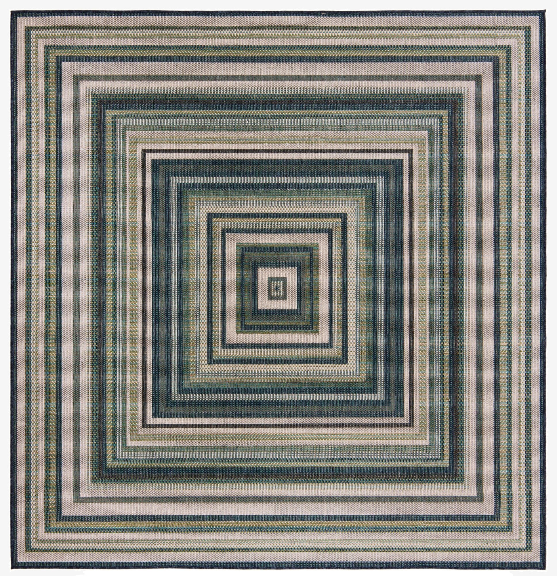 7' 10 x 7' 10  Washable Baja Indoor / Outdoor Square Rug