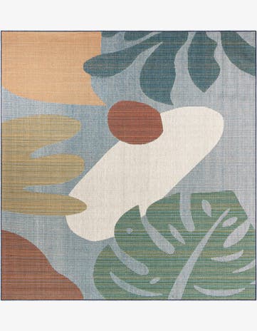 10' x 10' Easy-Clean Baja Indoor / Outdoor Square Rug