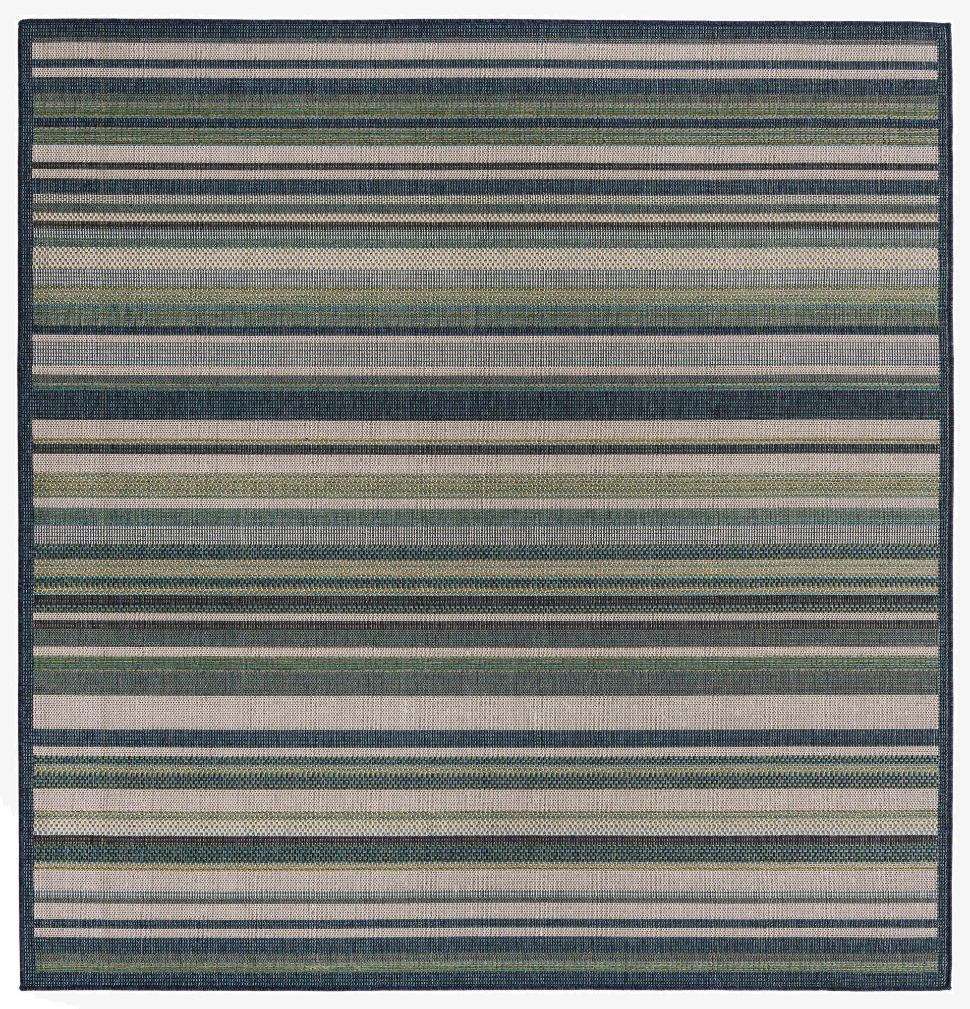 7' 10 x 7' 10  Washable Baja Indoor / Outdoor Square Rug
