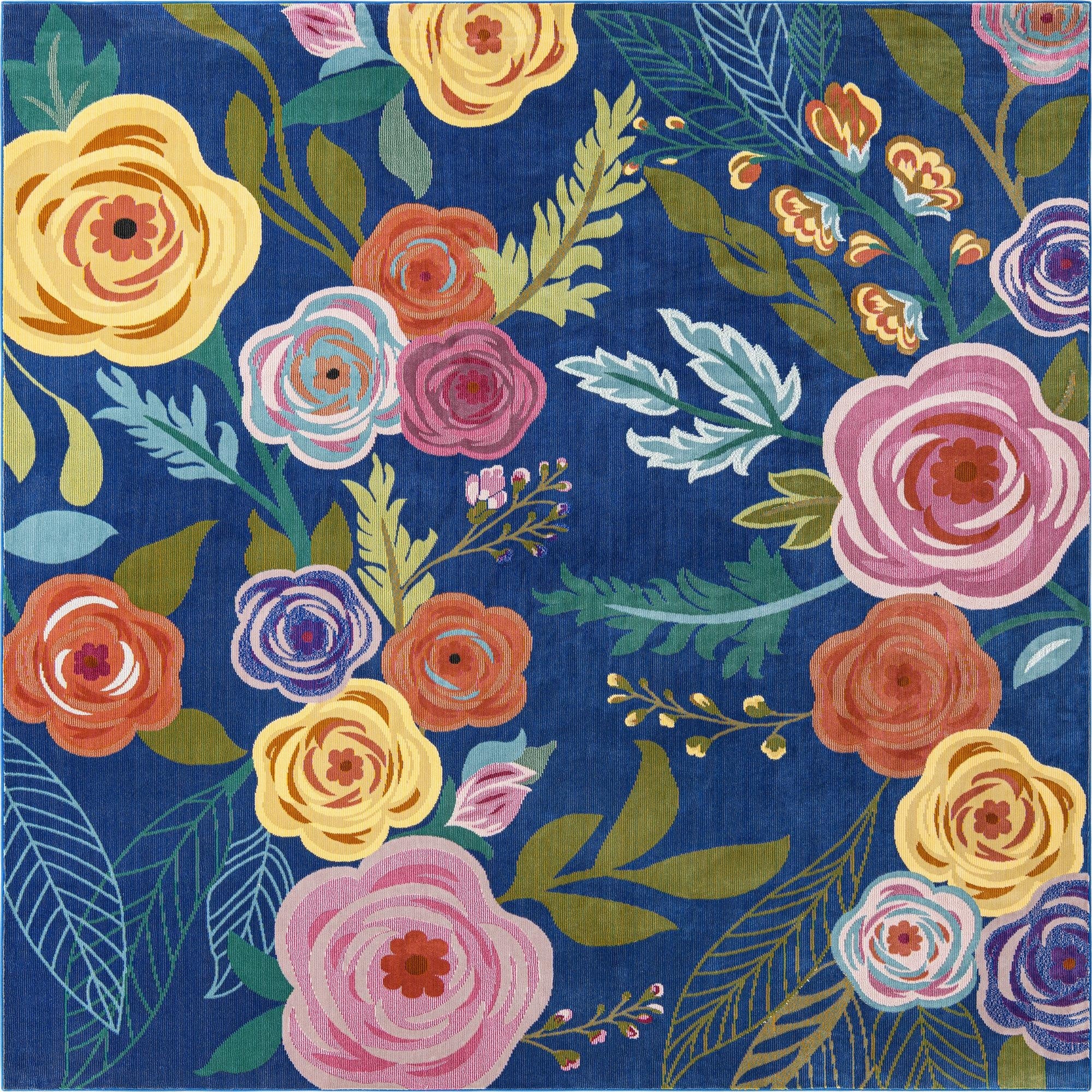 4' x 4' Blossom Square Rug