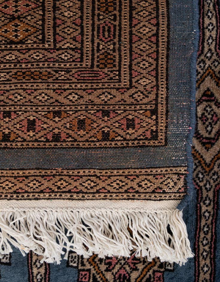 Detail image of 5' 10 x 6' 2  Hand Knotted Bokhara Oriental Wool Square Rug