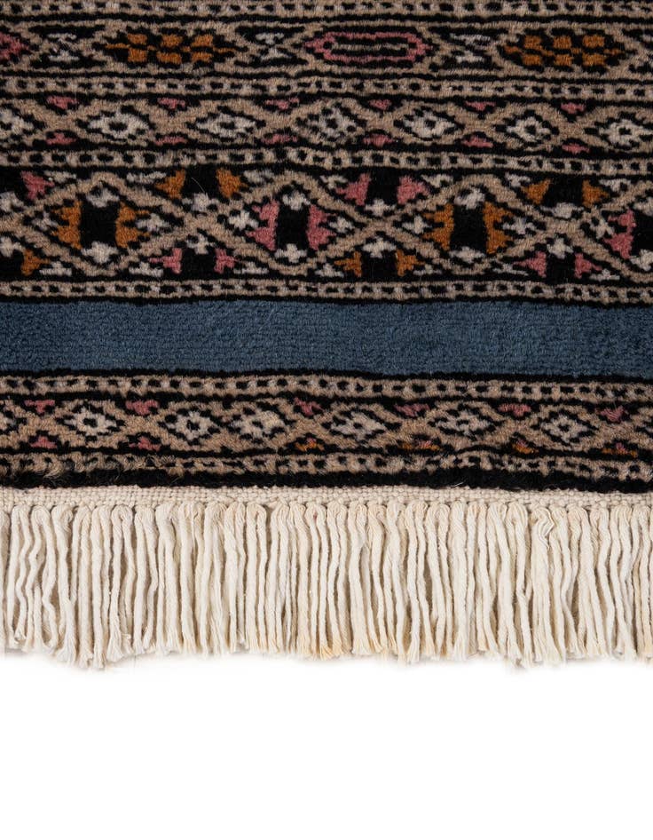 Detail image of 5' 10 x 6' 2  Hand Knotted Bokhara Oriental Wool Square Rug