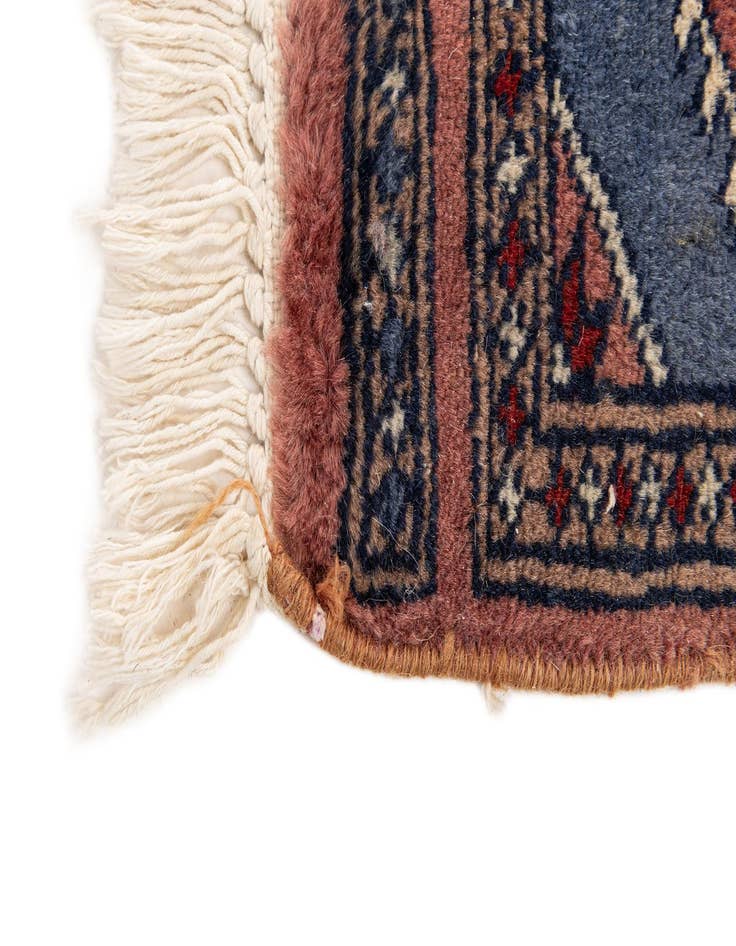 Detail image of 1' x 1' 3  Hand Knotted Bokhara Wool Square Rug