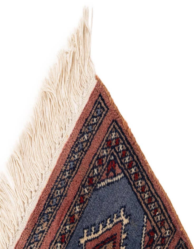 Detail image of 1' x 1' 3  Hand Knotted Bokhara Wool Square Rug