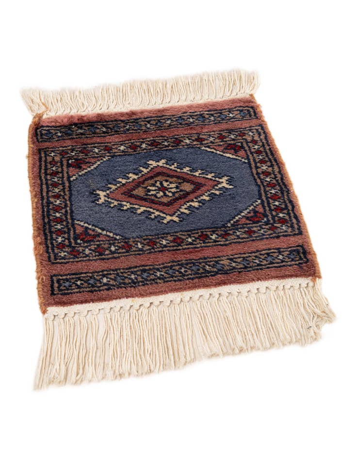 Detail image of 1' x 1' 3  Hand Knotted Bokhara Wool Square Rug