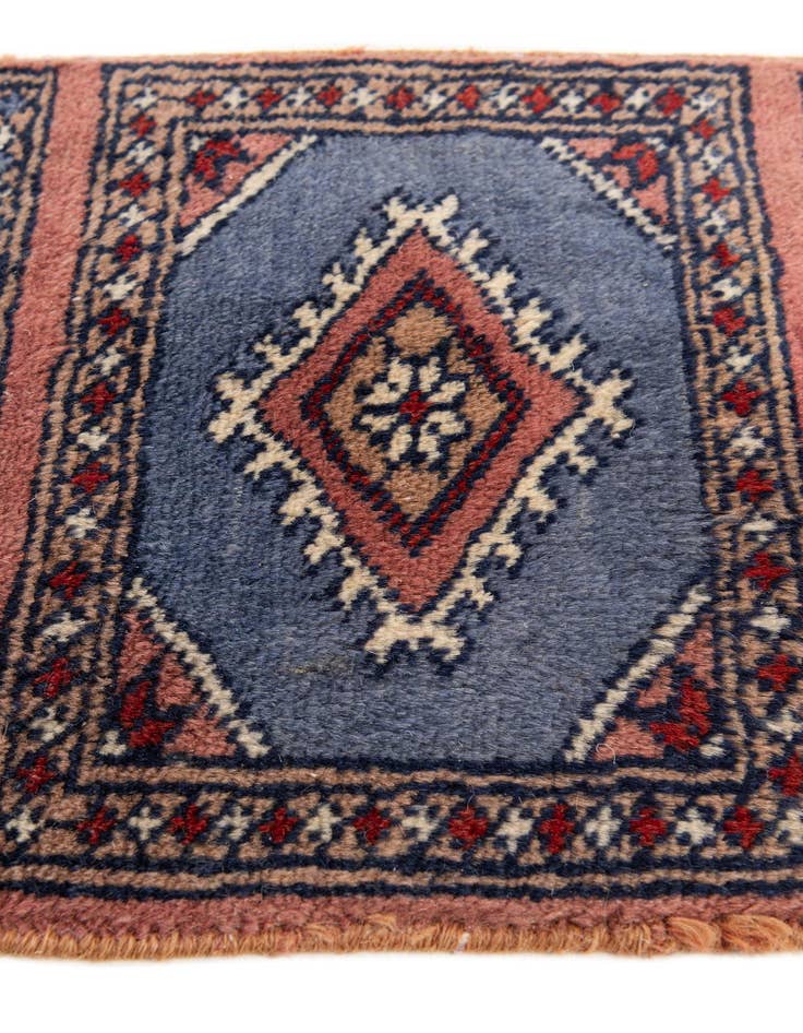 Detail image of 1' x 1' 3  Hand Knotted Bokhara Wool Square Rug