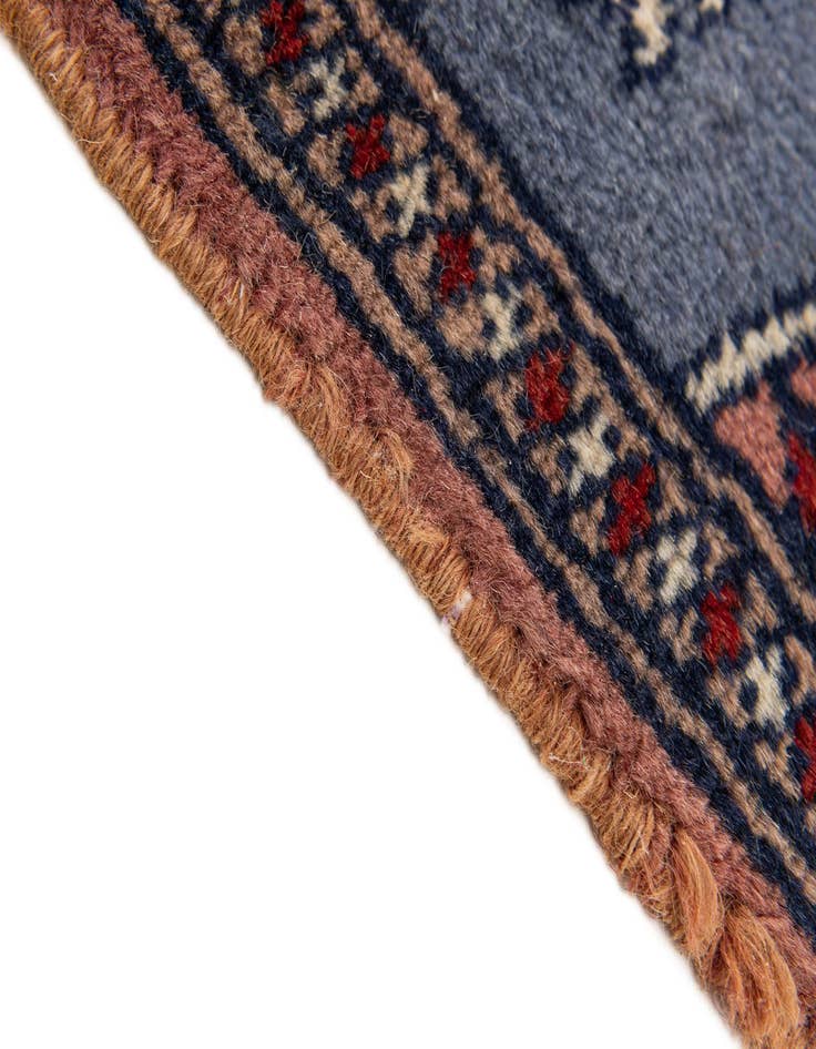 Detail image of 1' x 1' 3  Hand Knotted Bokhara Wool Square Rug