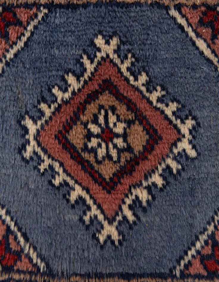 Detail image of 1' x 1' 3  Hand Knotted Bokhara Wool Square Rug