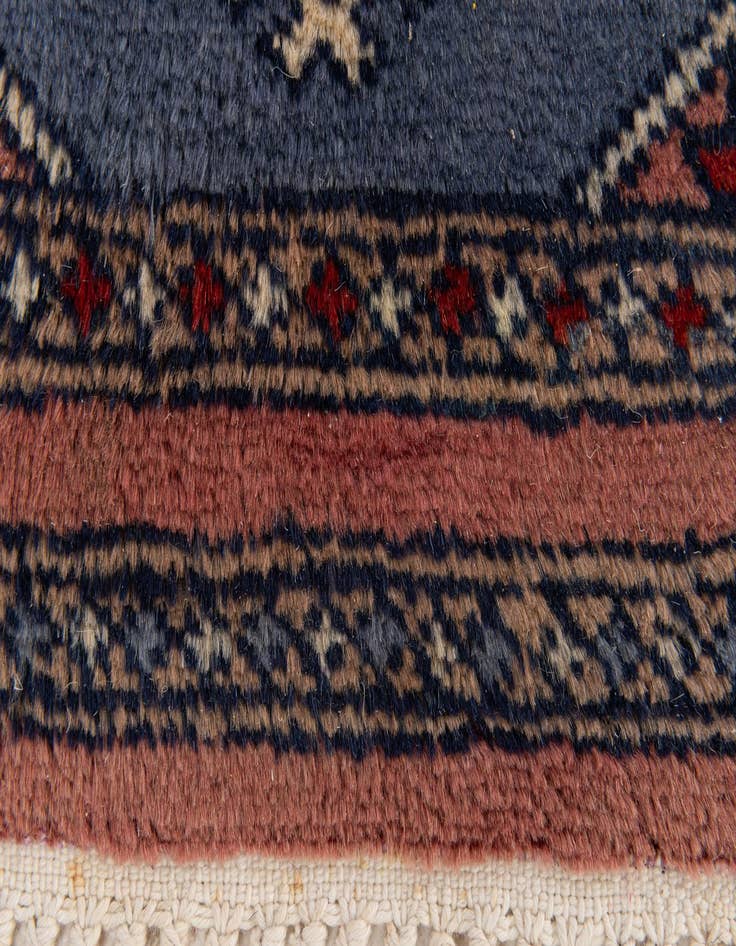Detail image of 1' x 1' 3  Hand Knotted Bokhara Wool Square Rug