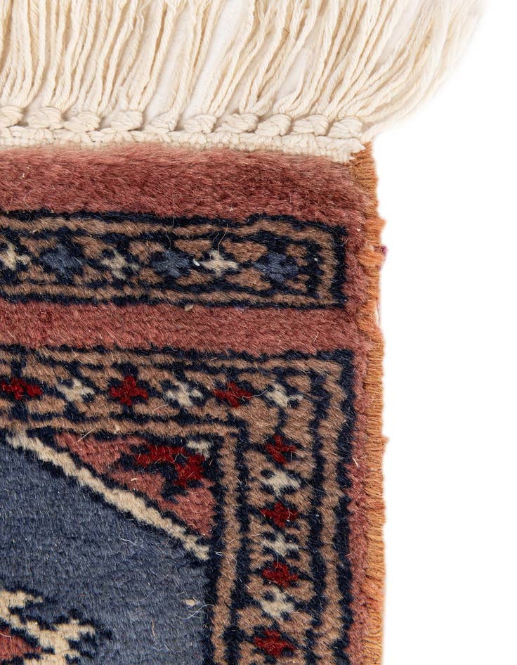 Detail image of 1' x 1' 3  Hand Knotted Bokhara Wool Square Rug