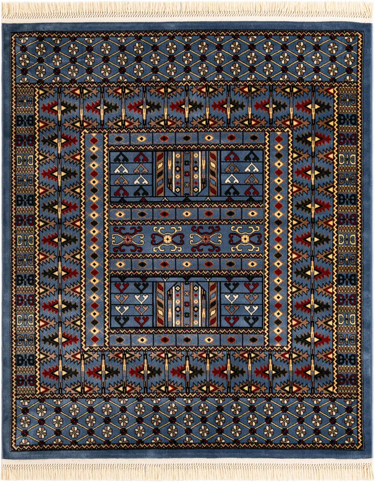 Detail image of 6' x 6' Bokhara Square Rug