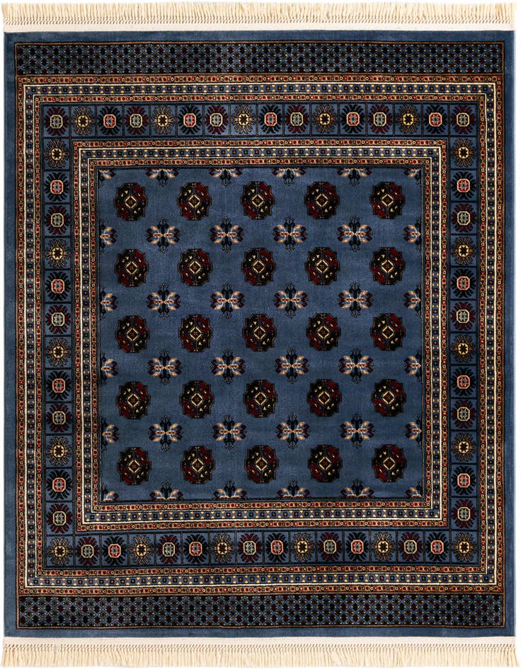 Detail image of 6' x 6' Bokhara Square Rug