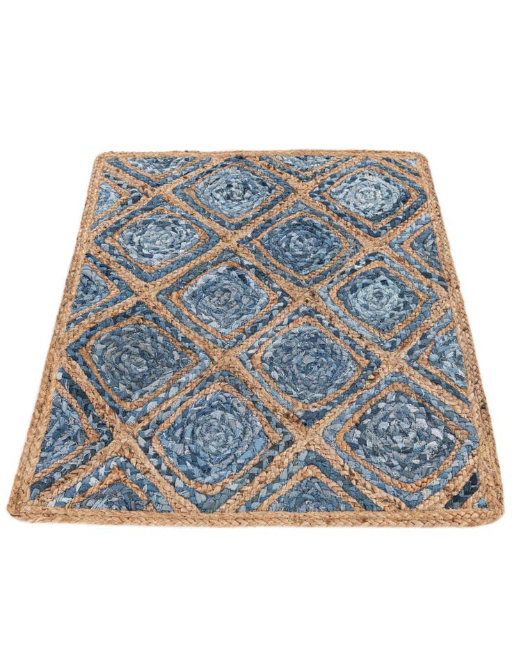 Detail image of 2' 8 x 3' 2  Hand Braided Jute Square Rug