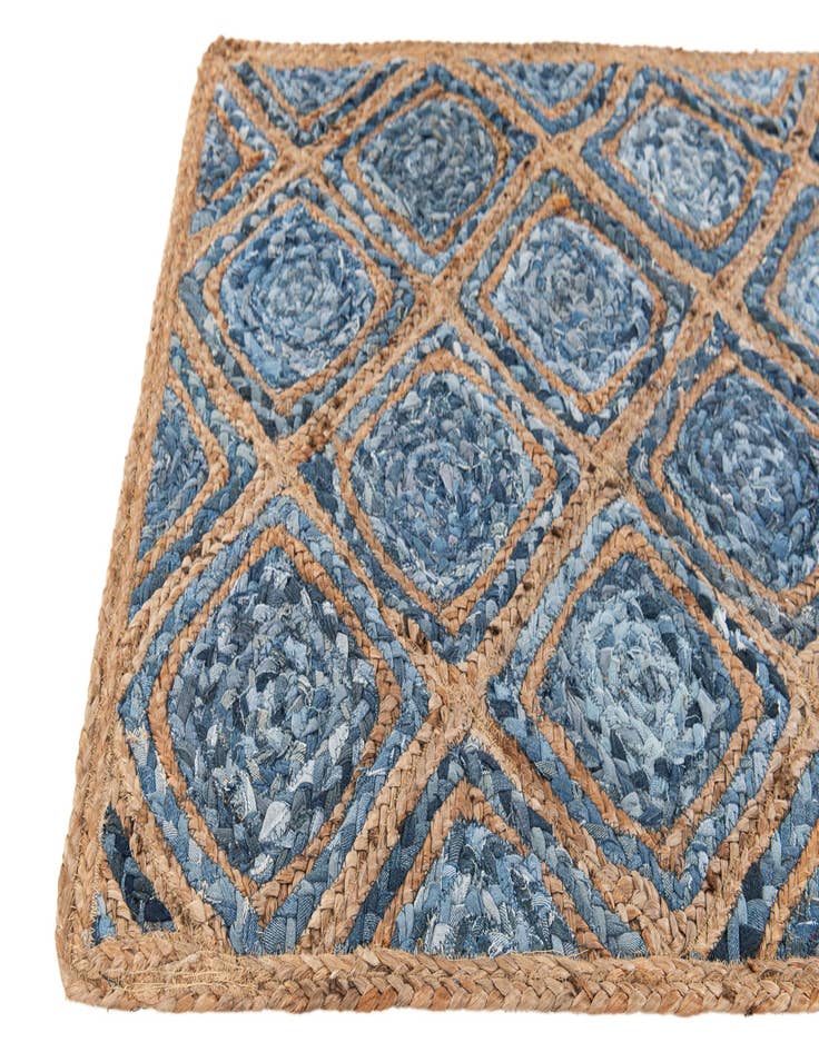 Detail image of 2' 8 x 3' 2  Hand Braided Jute Square Rug