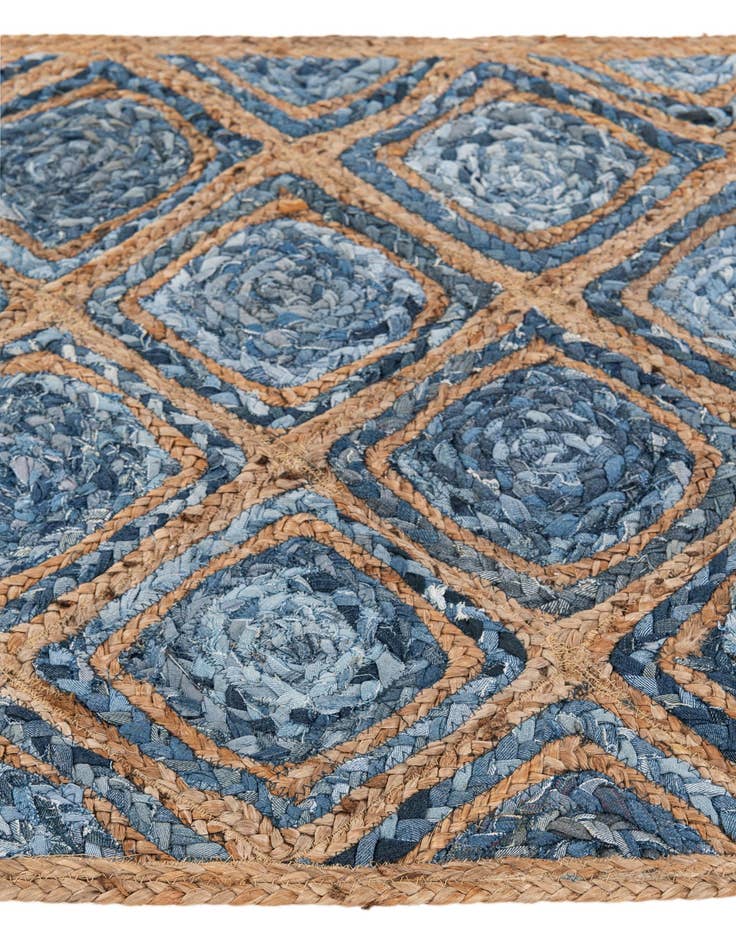 Detail image of 2' 8 x 3' 2  Hand Braided Jute Square Rug