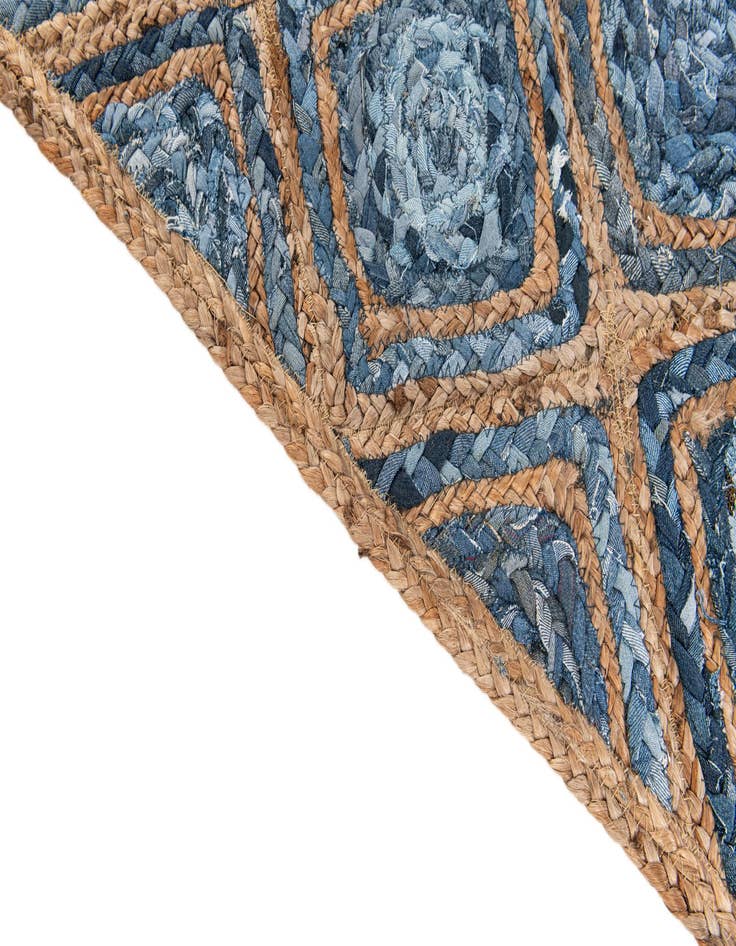 Detail image of 2' 8 x 3' 2  Hand Braided Jute Square Rug