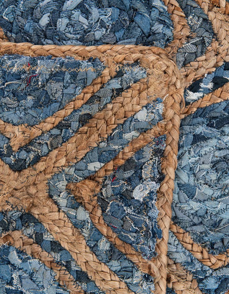 Detail image of 2' 8 x 3' 2  Hand Braided Jute Square Rug