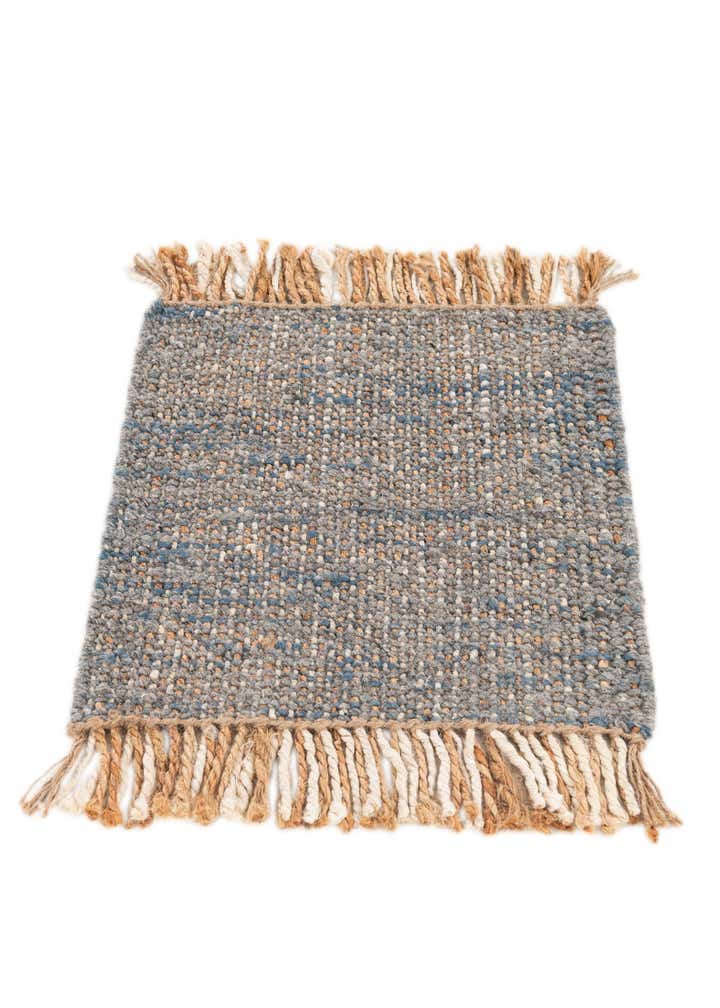 1' 7 x 1' 7 Handmade Braided Jute Square Rug