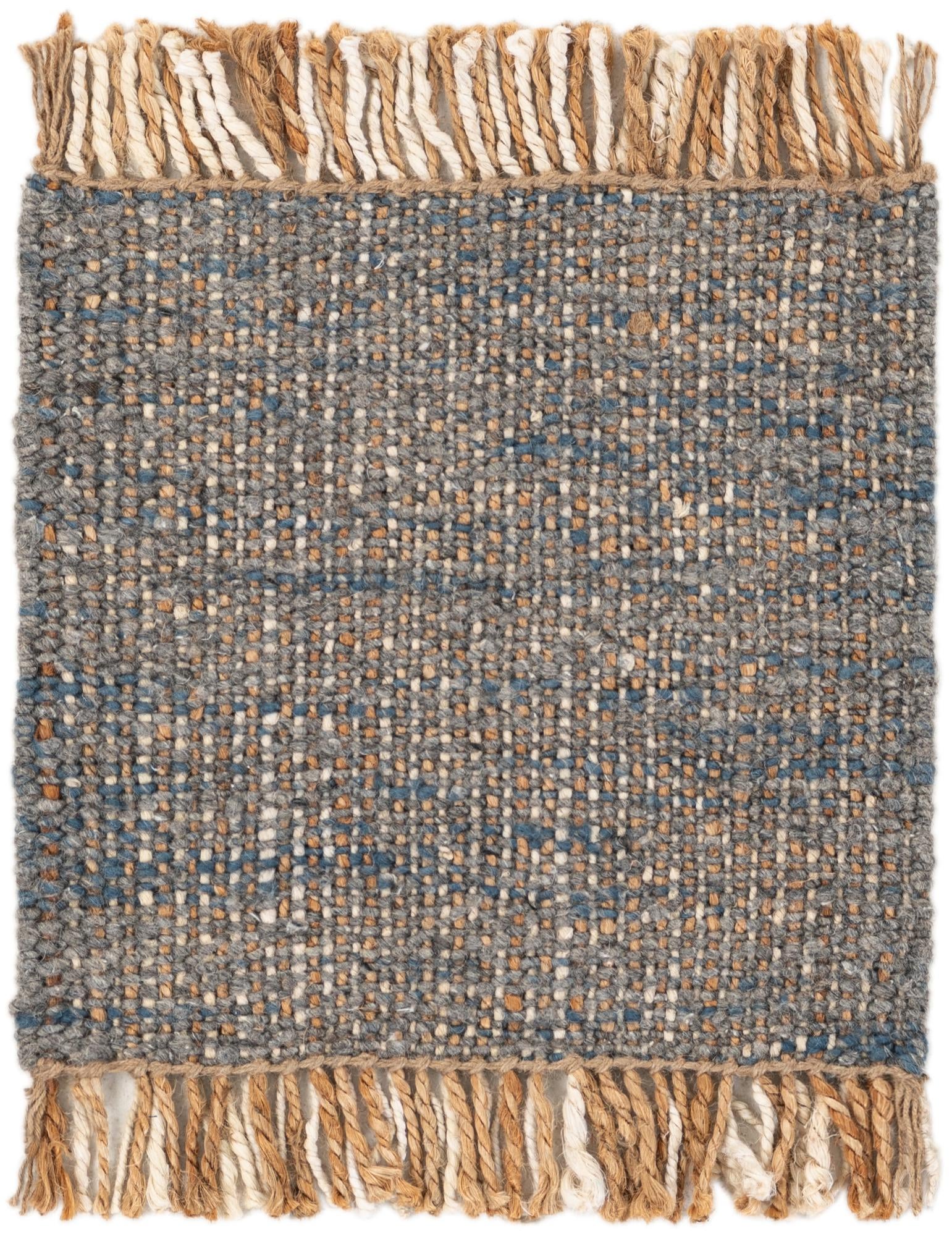 1' 7 x 1' 7  Hand Braided Jute Square Rug