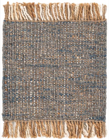 1' 7 x 1' 7 Handmade Braided Jute Square Rug