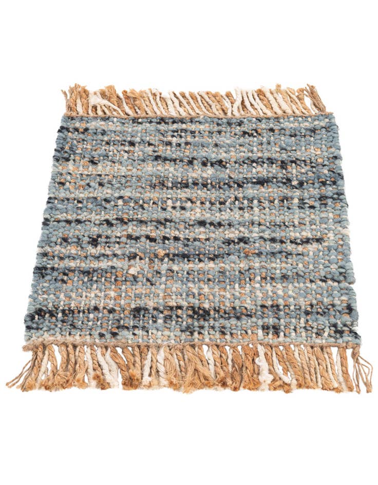 Detail image of 1' 6 x 1' 6  Hand Braided Jute Square Rug