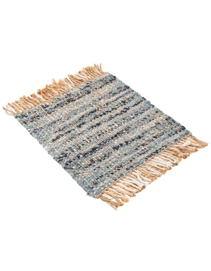 Detail image of 1' 6 x 1' 6  Hand Braided Jute Square Rug