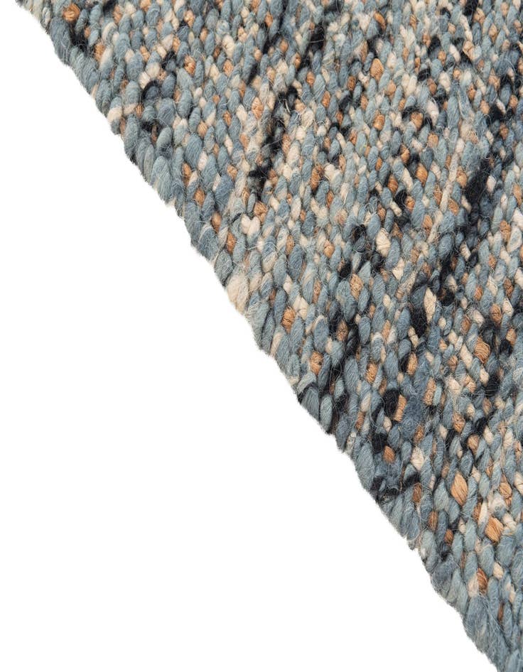 Detail image of 1' 6 x 1' 6  Hand Braided Jute Square Rug