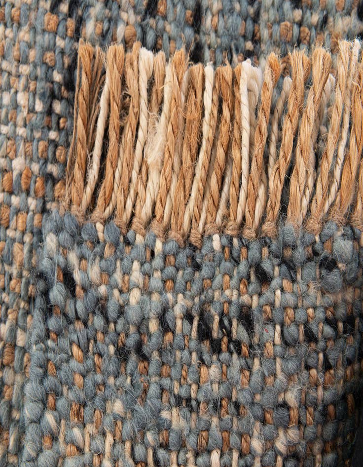 Detail image of 1' 6 x 1' 6  Hand Braided Jute Square Rug