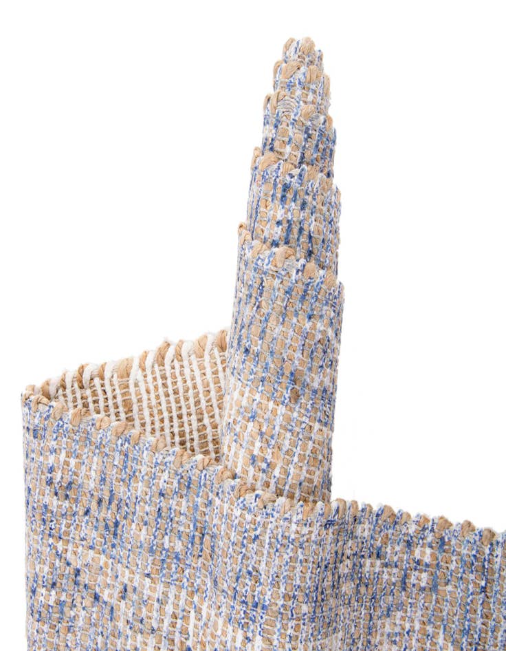 Detail image of 7' 10 x 7' 10  Hand Woven Chenille Jute Square Rug