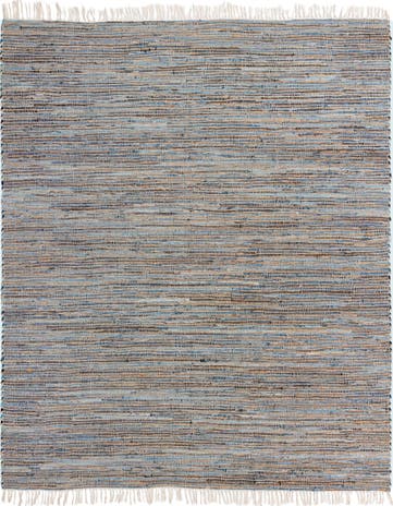 10' x 10'  Hand Woven Chindi Jute Square Rug