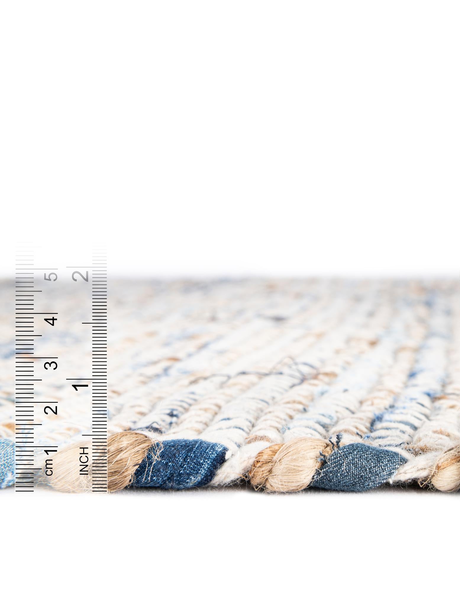 10' x 10' Hand Woven Chindi Jute Square Rug
