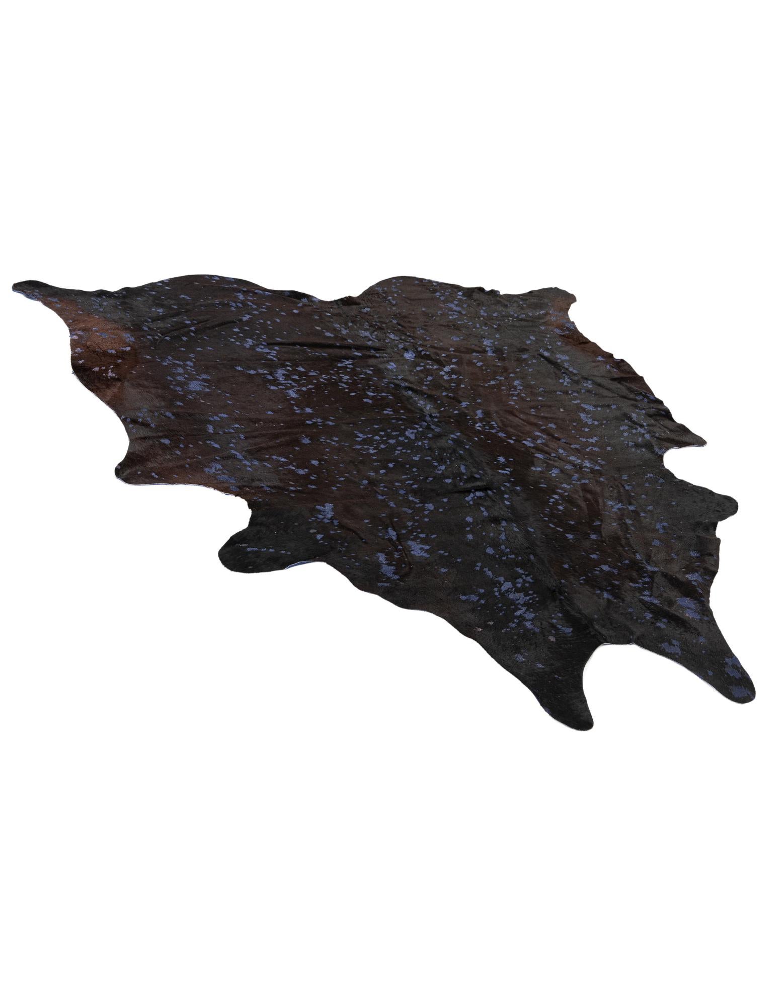 6' 5 x 6' 9 Cowhide Leather Square Rug