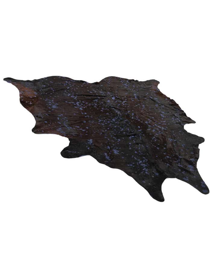 6' 5 x 6' 9 Cowhide Leather Square Rug