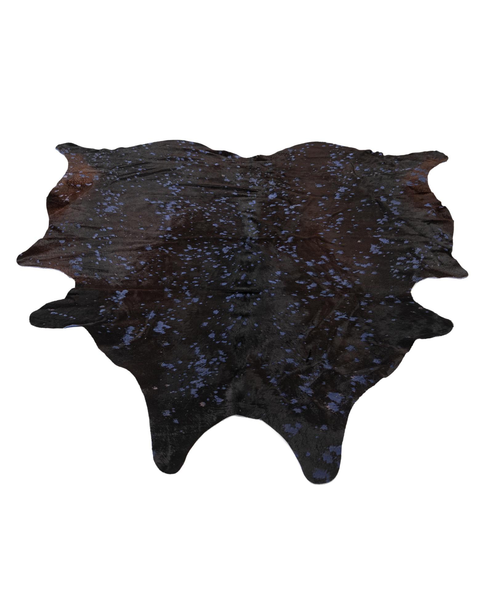 6' 5 x 6' 9 Cowhide Leather Square Rug