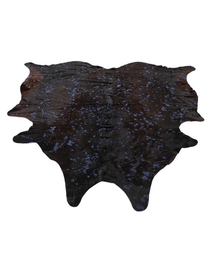 6' 5 x 6' 9 Cowhide Leather Square Rug