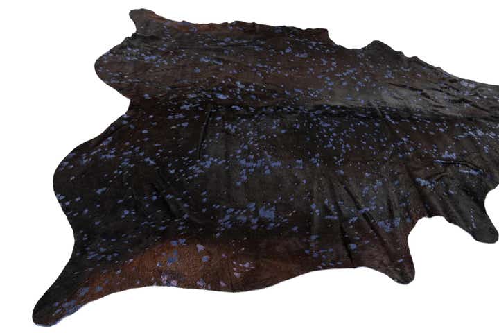6' 5 x 6' 9 Cowhide Leather Square Rug