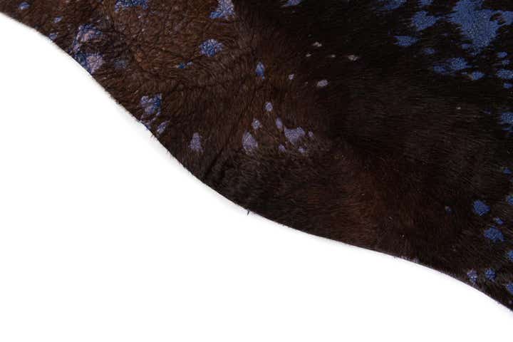 6' 5 x 6' 9 Cowhide Leather Square Rug