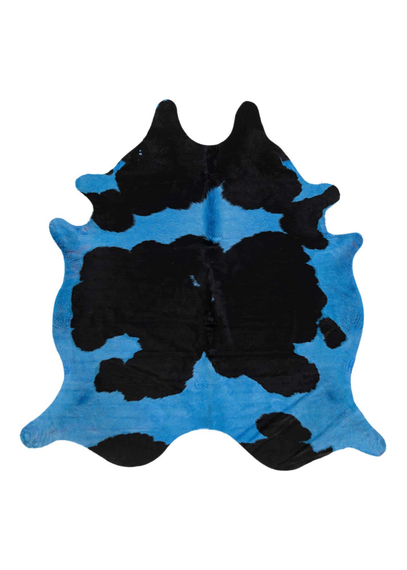 6' x 6' 2 Cowhide Leather Square Rug