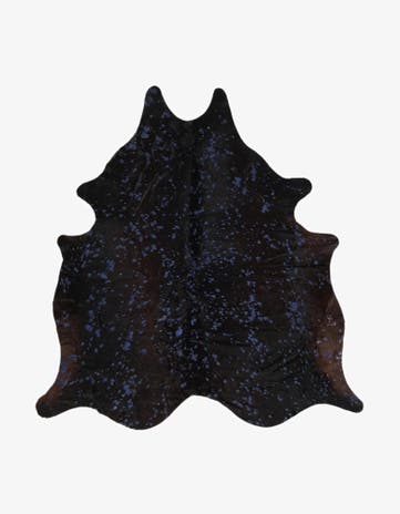 6' 5 x 6' 9 Cowhide Leather Square Rug