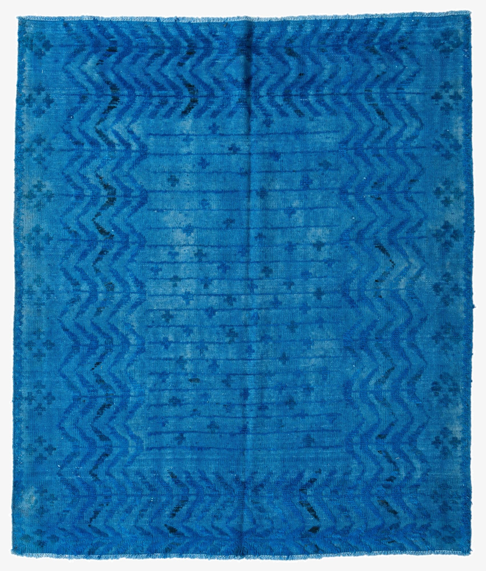 5' 8 x 6' 7  Hand Knotted Darya Wool Square Rug