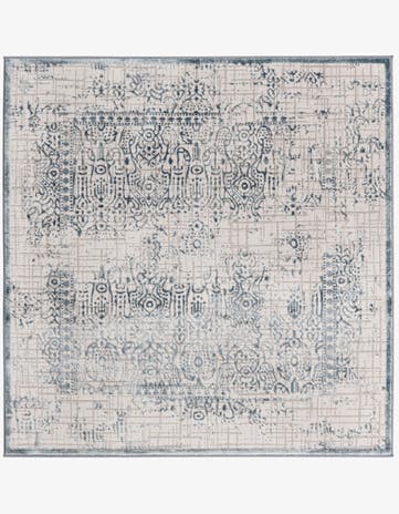 Blue Derbyshire Square Rug