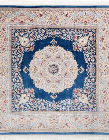 8' 2 x 8' 2 Ghom Design Square Rug
