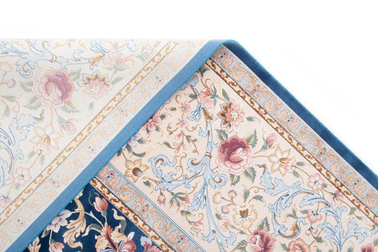 Detail image of 8' 2 x 8' 2 Ghom Design Square Rug