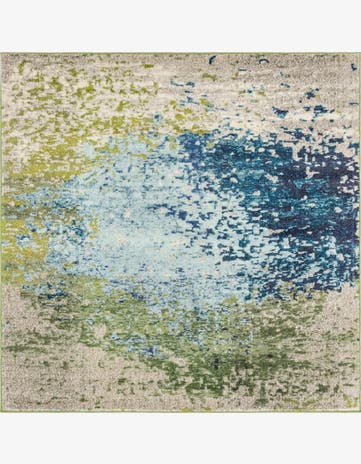 6' x 6' Washable Hyacinth Square Rug